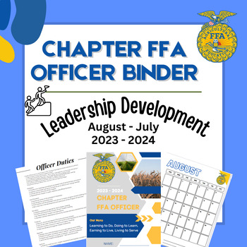 Preview of FFA Officer Binder 2023-2024
