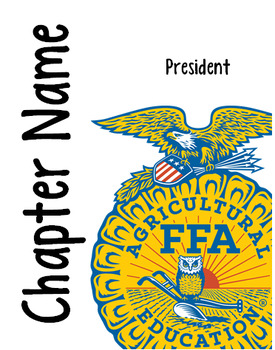 Preview of FFA Officer Notebook Covers - Publisher