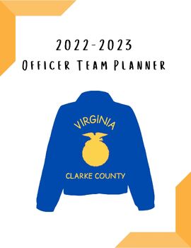 Preview of FFA Officer Planner Template **Canva Pro** 