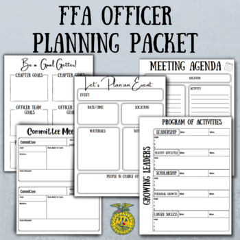 Preview of FFA Officer Planning Packet