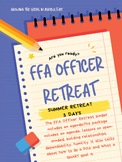 FFA Officer Retreat Binder