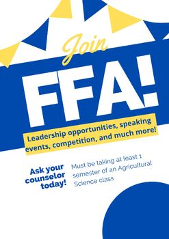 Preview of FFA Recruitment Poster!