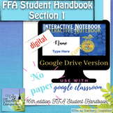 FFA Student Handbook Section 1 Digital Interactive Noteboo
