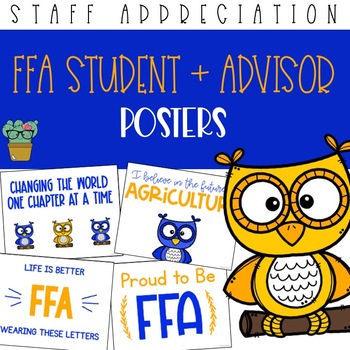 Preview of FFA Student and Advisor Appreciation Posters