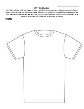FFA T-shirt contest by AgwithMrsH | Teachers Pay Teachers