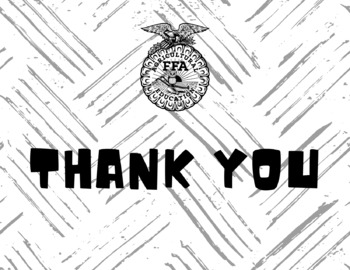 Preview of FFA Thank You Card