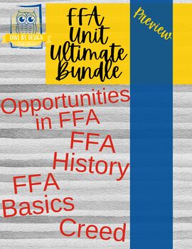 Preview of FFA Unit Ultimate Bundle - Opportunities, History, Basics & Creed