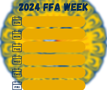 Preview of FFA Week Template
