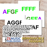 FGA Big Sightreading Cards: 162 No-Prep Cards in Color and
