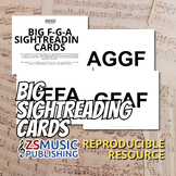 FGA Big Sightreading Cards in Black and White: 81 No-Prep Cards