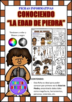 Preview of FICHAS INFORMATIVAS - Conociendo La Edad de Piedra (IMPRIMIBLES) |CULTURA|