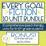 FICTION Middle & High School Speech Therapy Every-Goal 10 