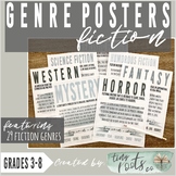 FICTION GENRE POSTERS | Black and White Versions Included!