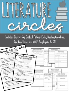 Preview of Fiction Literature Circle Book Club Packet