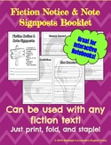 FICTION Notice & Note Signposts Question Booklet