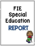 FIE Special Education Report