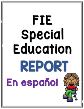 Preview of FIE Special Education Report in Spanish