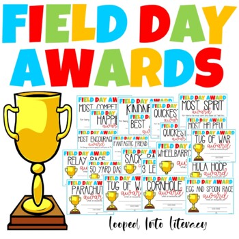 Preview of FIELD DAY AWARDS CLASSROOM EDITABLE PARTICIPATION END OF YEAR CERTIFICATES