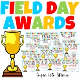 FIELD DAY AWARDS CLASSROOM EDITABLE PARTICIPATION END OF Y