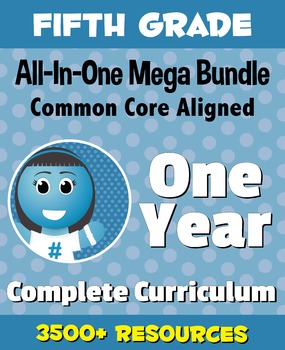 Preview of FIFTH GRADE All-In-One *MEGA BUNDLE* {1 Year Complete Curriculum & CC Aligned}
