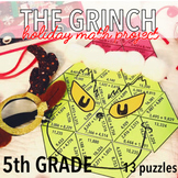 FIFTH GRADE CHRISTMAS MATH PROJECT - THE GRINCH