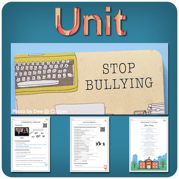 Preview of FIGHTING BULLYING: TWO complete units for ESL learners!!