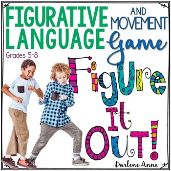 Preview of Figurative Language Movement Game - Middle School ELA