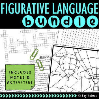 Preview of FIGURATIVE LANGUAGE Growing Bundle (ELA Emergency Sub Plan Pack)