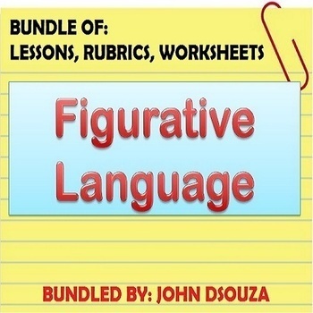 Preview of FIGURATIVE LANGUAGE - UNIT LESSON PLANS - BUNDLE