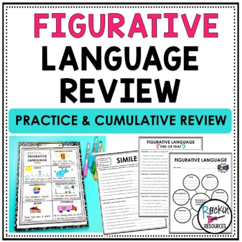 Preview of FIGURATIVE LANGUAGE PRACTICE AND FIGURATIVE LANGUAGE CUMULATIVE REVIEW