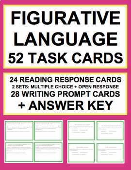 Preview of FIGURATIVE LANGUAGE TASK CARDS