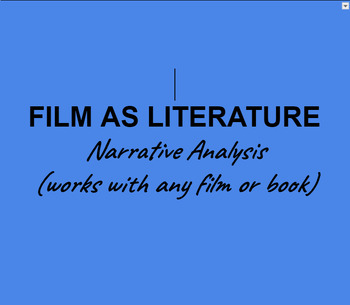 Preview of FILM as LIT-FilmAnalysisOrganizer(Narrative Analysis)