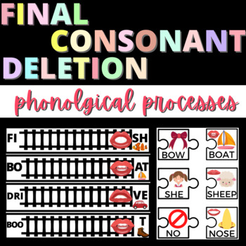 Preview of FINAL CONSONANT DELETION | PHONOLOGICAL PROCESS | SPEECH THERAPY