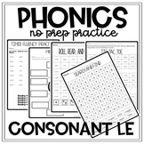 FINAL STABLE SYLLABLE CONSONANT LE Science of Reading Phon