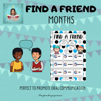 Preview of FIND A FRIEND - MONTHS