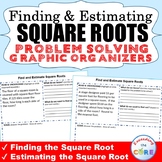 FIND AND ESTIMATE SQUARE ROOTS Word Problems with Graphic 