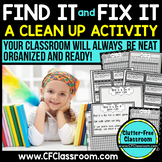FIND IT & FIX IT: THE TRICK TO ALWAYS HAVING A CLEAN CLASSROOM