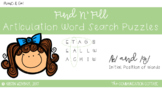 FIND N' FILL: /K/ and /G/ Initial Position Word Search Puzzles