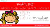 FIND N' FILL: /M/ and /N/ Initial Position Word Search Puzzles