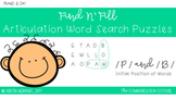 FIND N' FILL: /P/ and /B/ Initial Position Word Search Puzzles