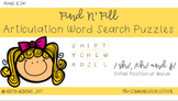 FIND N' FILL: "SH" ,"CH" & "J" Initial Position Word Searc