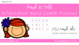 FIND N' FILL: /T/ and /D/ Initial Position Word Search Puzzles