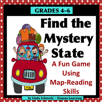 Preview of FIND THE MYSTERY STATE • A Fun Geography Game Using Map-Reading Skills