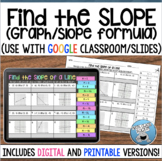 FIND THE SLOPE MATCHING DIGITAL and PRINTABLE