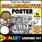 FIND YOUR RHYTHM Collaborative Poster Project Growth Minds