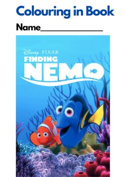 Preview of FINDING NEMO, Colouring in Book (28 pages), UK spelling