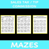 Finding Sales Tax, Tip, and Commission Mazes