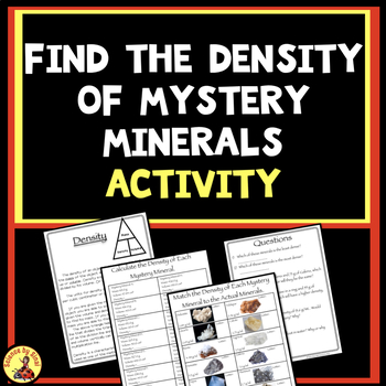 Preview of FINDING THE DENSITY OF MYSTERY UNKNOWN MINERALS Practice Activity Worksheets