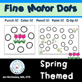 Spring Themed Special Education Fine Motor Dots for Center