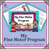 FINE MOTOR PROGRAM Workbook - Occupational Therapy - kindergarten